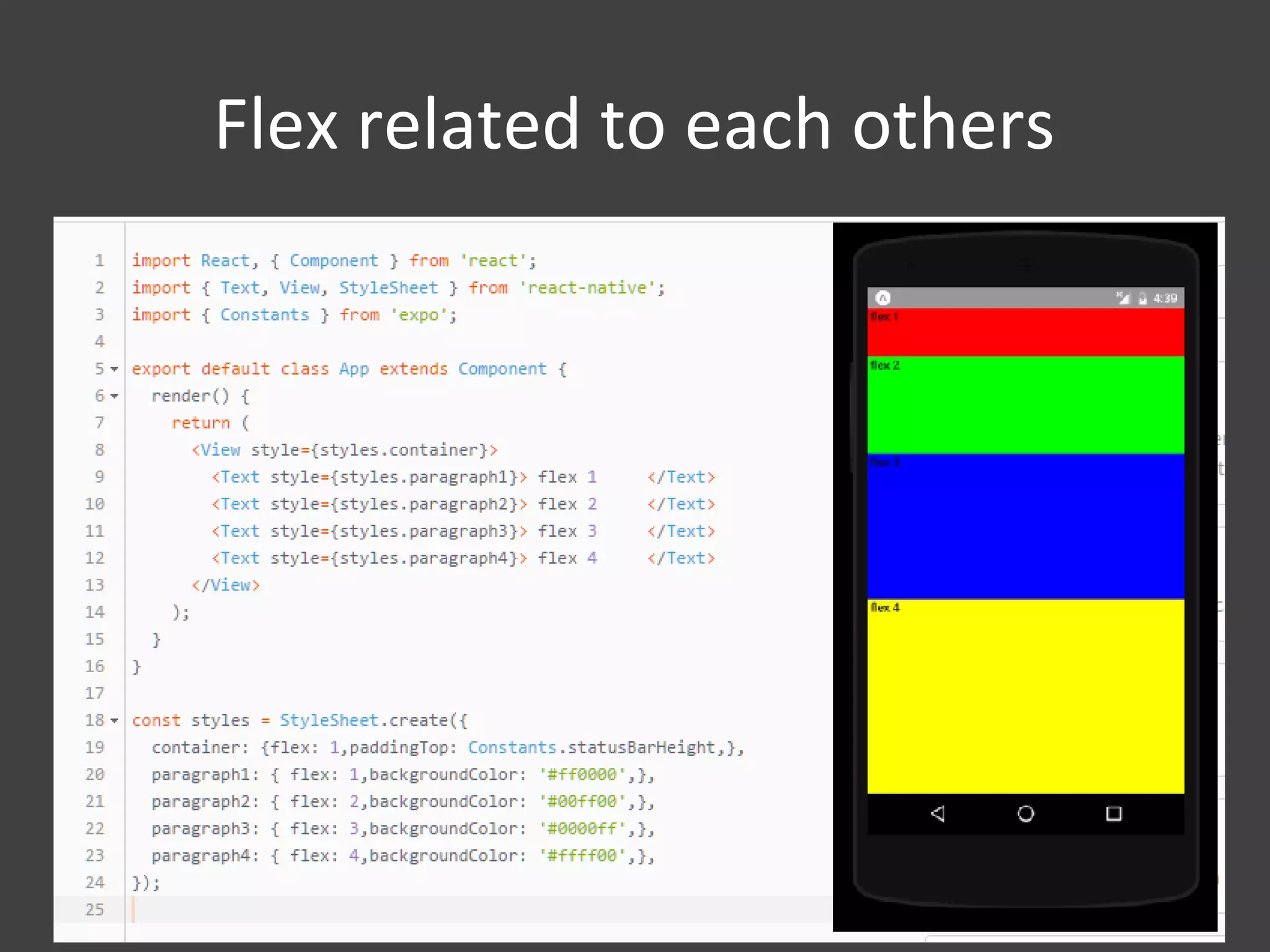 Flex related to each others
 