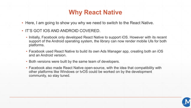 React Native - Build Native Mobile App | PPT