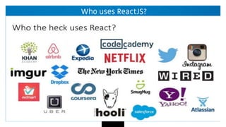 Who uses ReactJS?
 