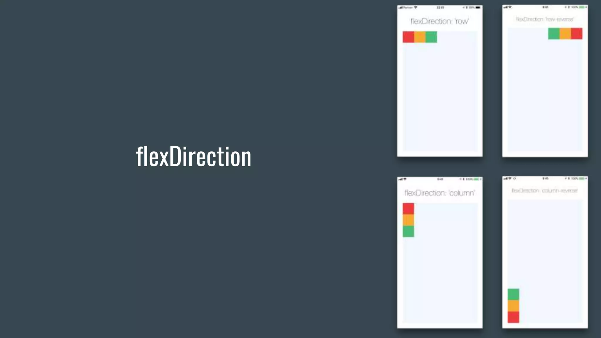 flexDirection
 