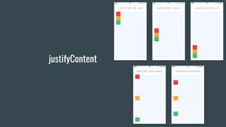 justifyContent
 