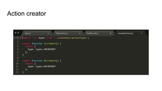 Action creator
 