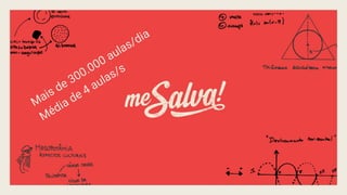 Mais de 300.000 aulas/dia
Média de 4 aulas/s
 