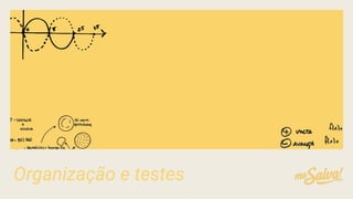 Organização e testes
 