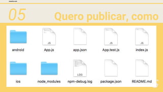 05 Quero publicar, como
faz?
mesalva.com
- npm run eject
 