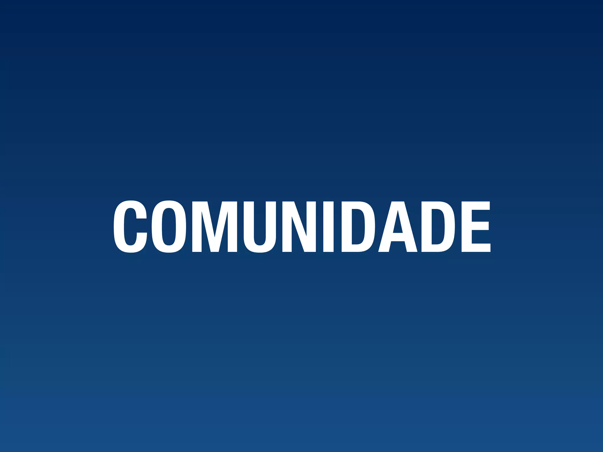 COMUNIDADE 