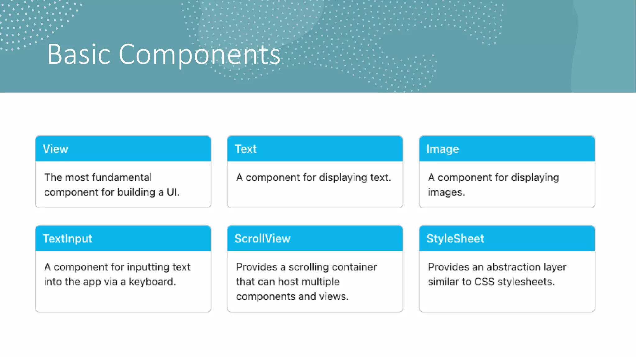 Basic Components
 