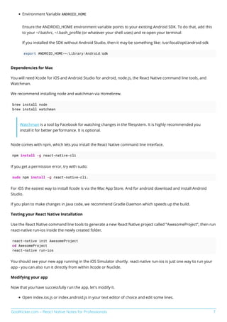 React native notes for professionals | PDF