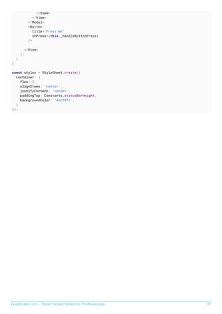 React native notes for professionals | PDF