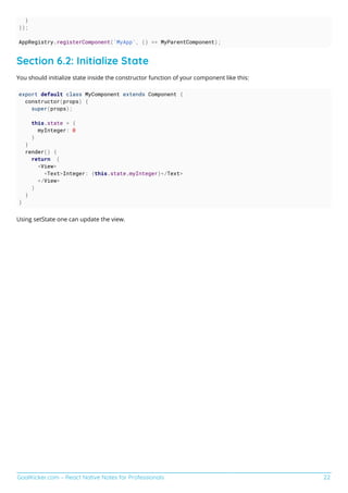 React native notes for professionals | PDF