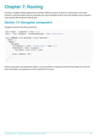 React native notes for professionals | PDF