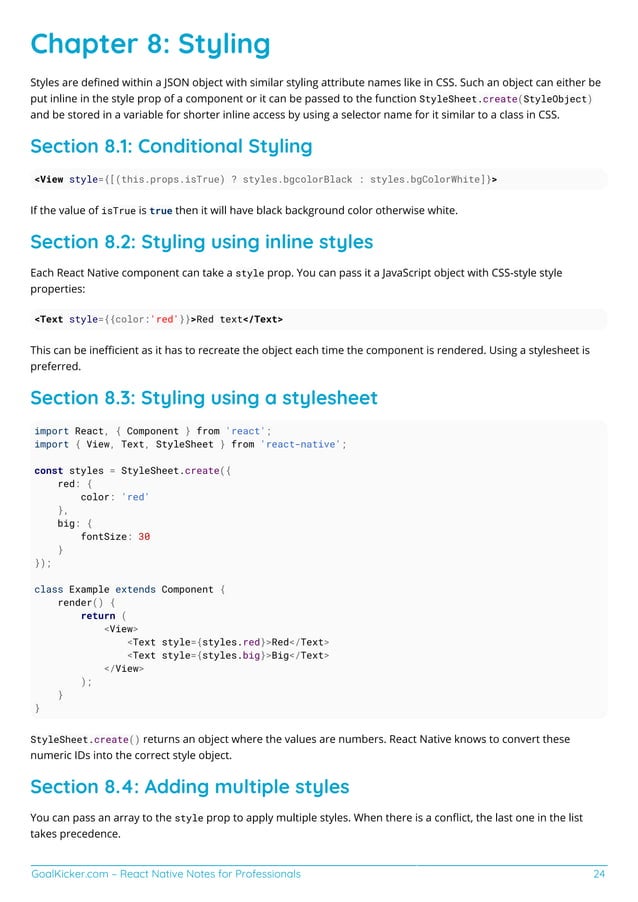 React native notes for professionals | PDF
