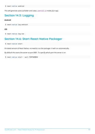 React native notes for professionals | PDF