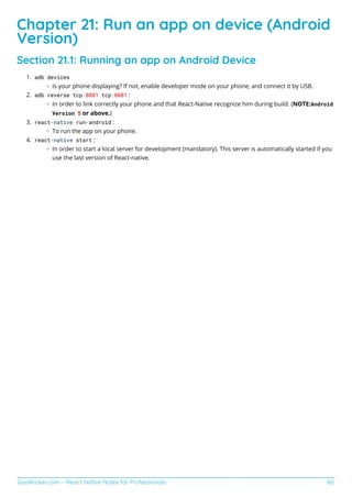 React native notes for professionals | PDF