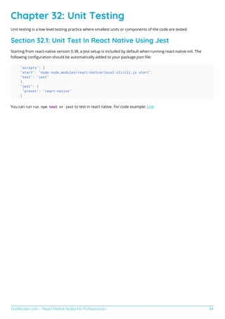 React native notes for professionals | PDF
