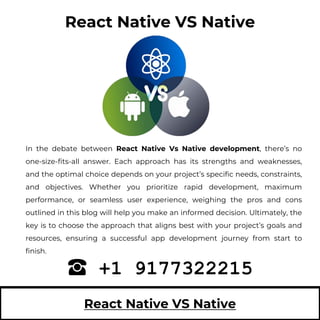 React Native VS Native: Which is Better for App Development? | PDF