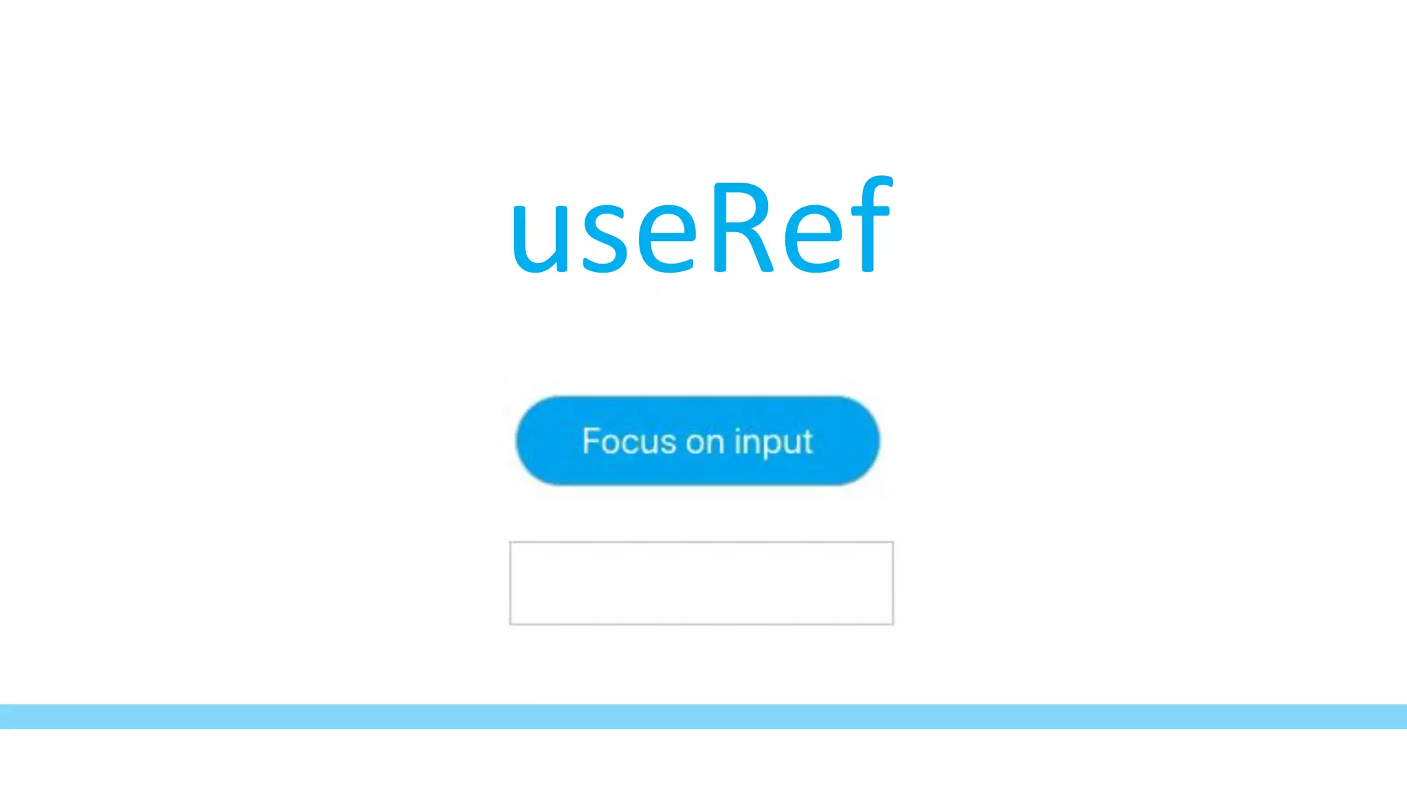 useRef
 