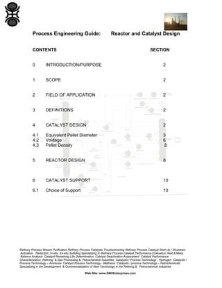 Reactor and Catalyst Design | PDF