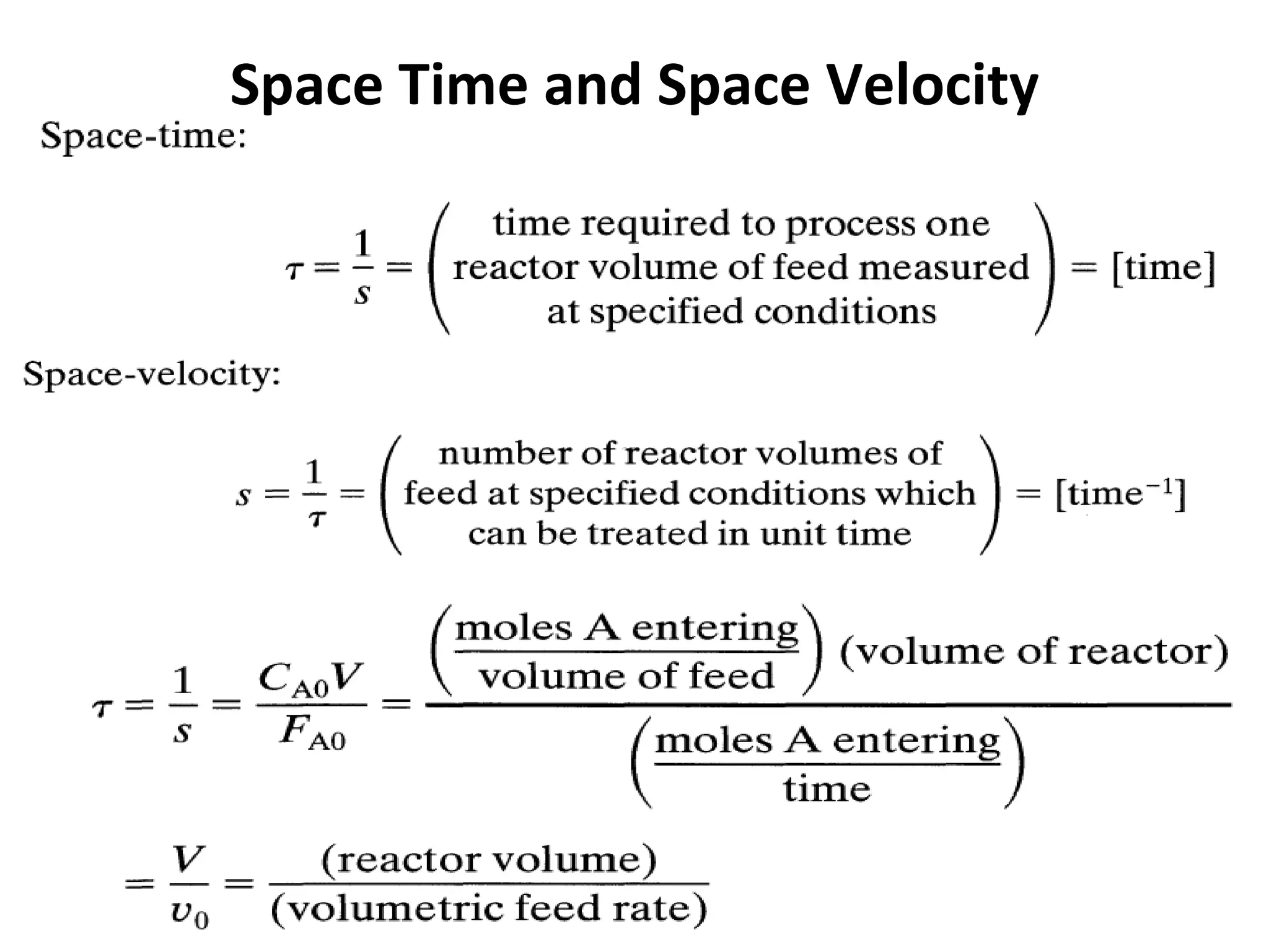 Space Time and Space Velocity