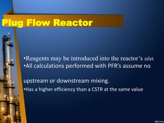 plug flow reactor ppt