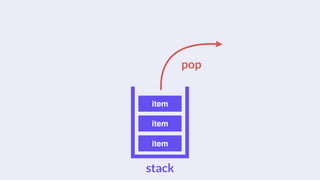 item
item
item
stack
pop
 