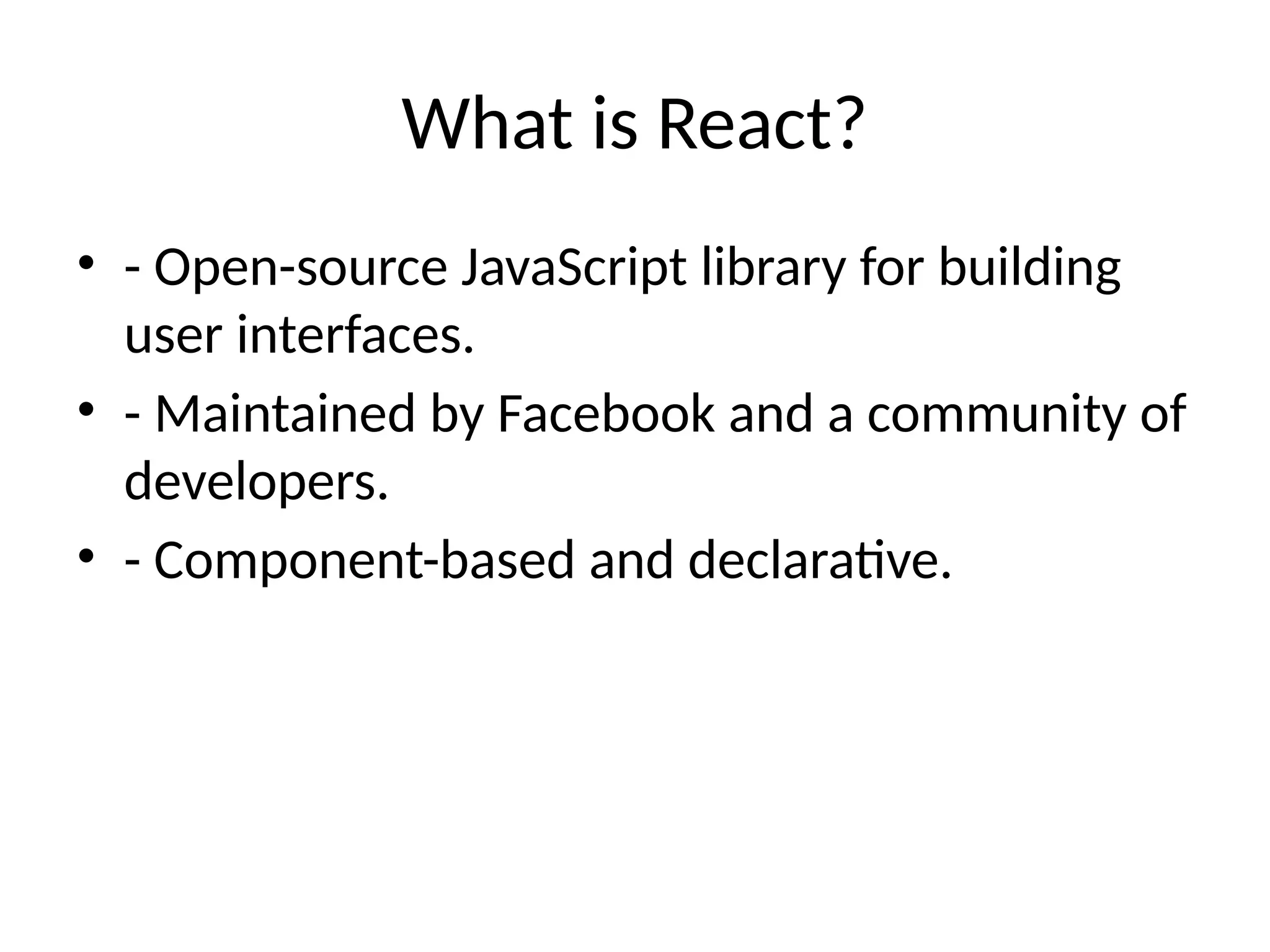 Mastering React: Building Modern and Interactive User Interfaces | PPT