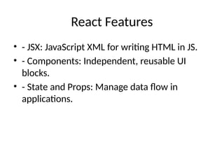 Mastering React: Building Modern and Interactive User Interfaces | PPT