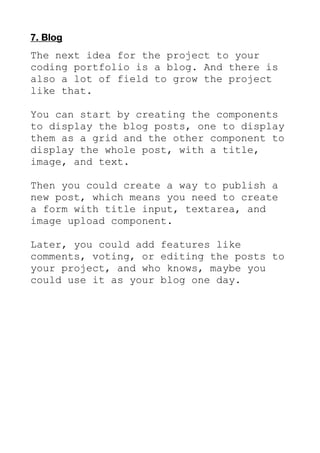 React projects for beginners | PDF
