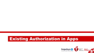 Existing Authorization in Apps
 