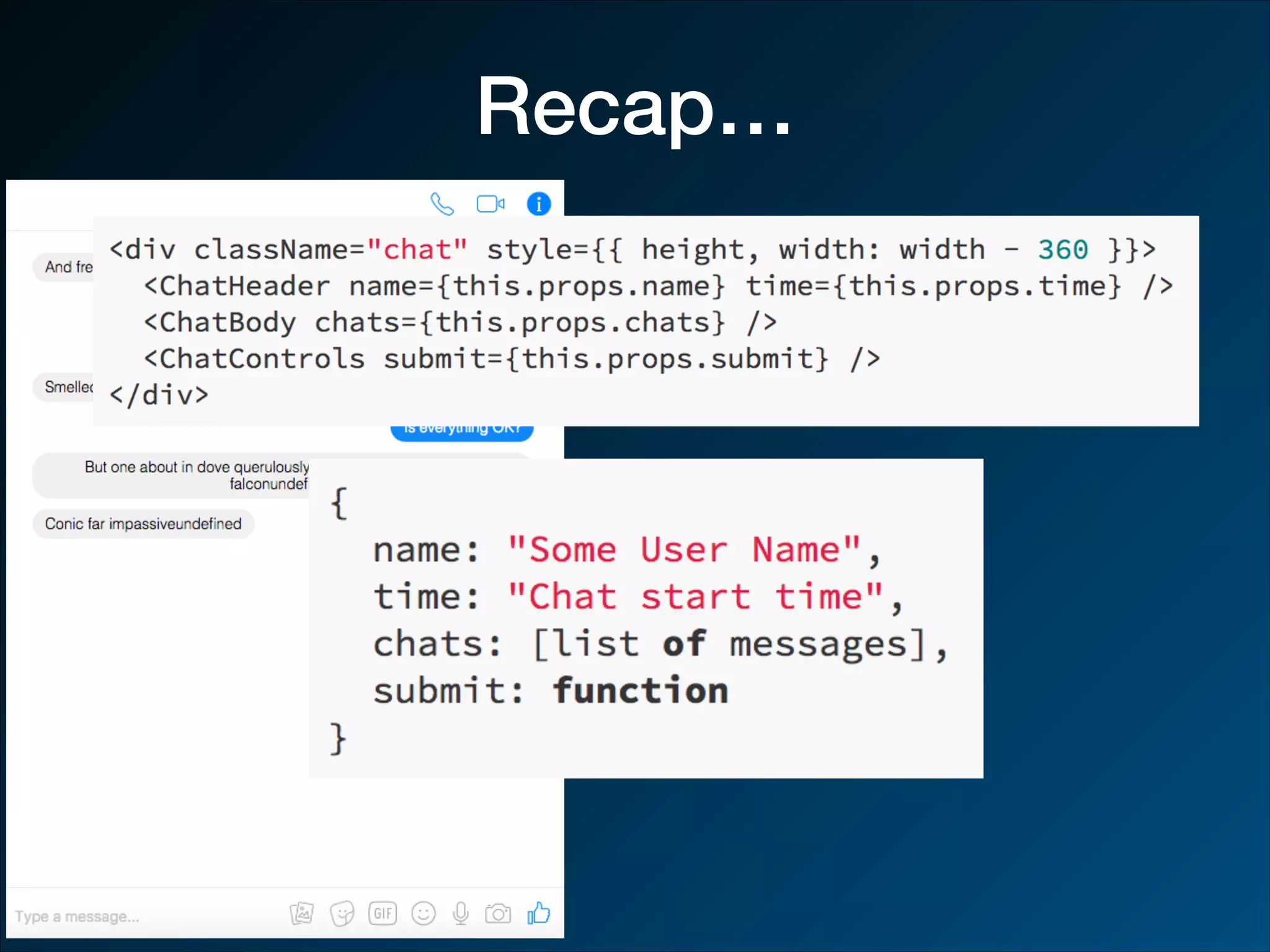 Recap… 