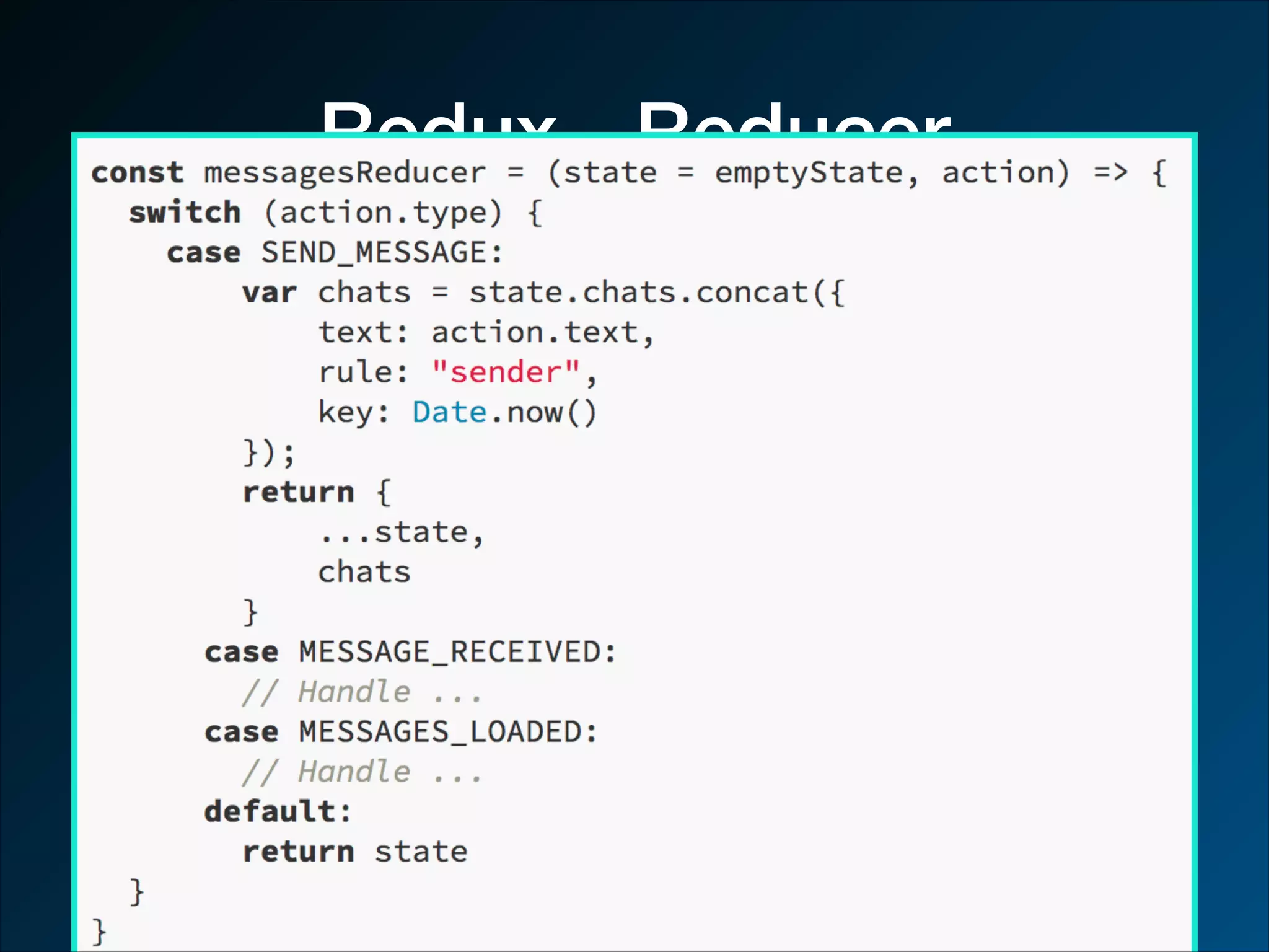 Redux - Reducer 