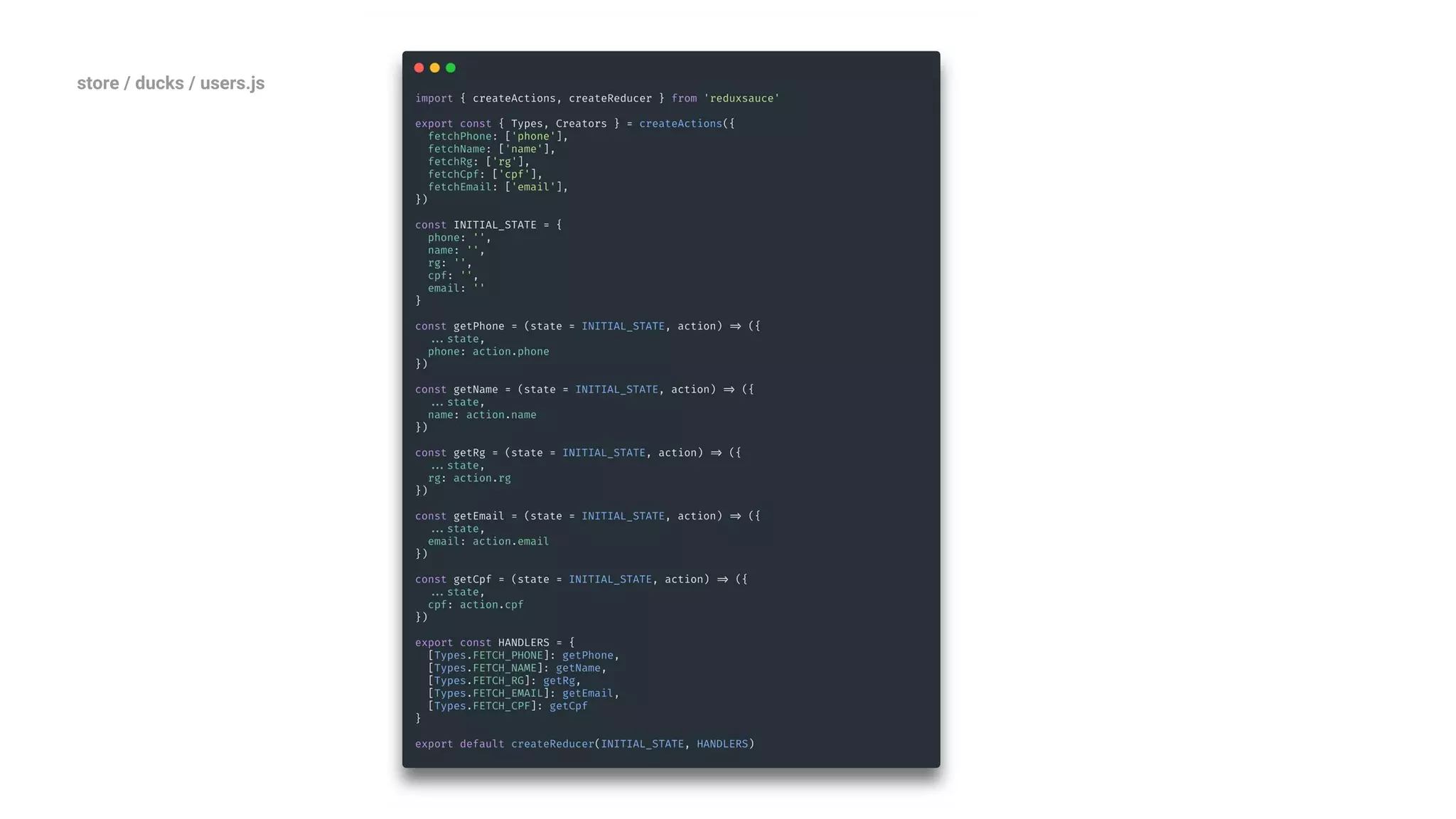 store / ducks / users.js 