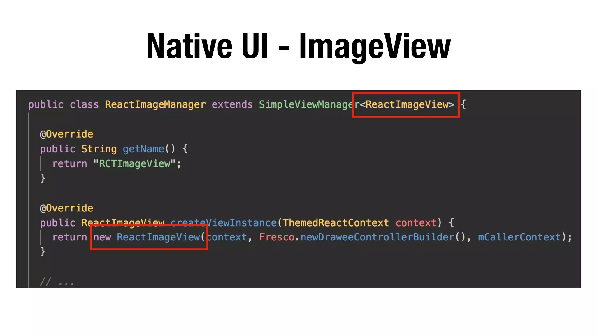 Native UI - ImageView
 