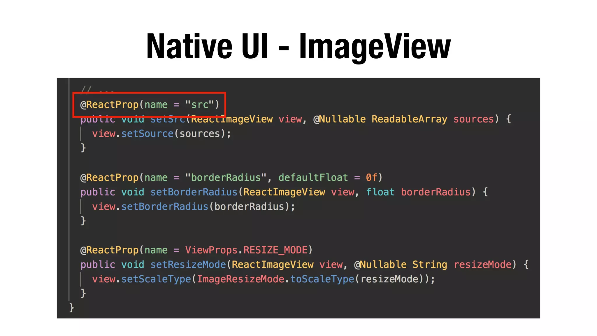 Native UI - ImageView
 