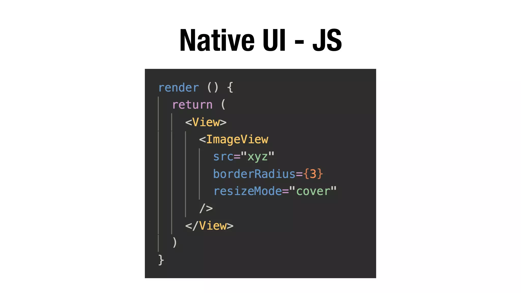 Native UI - JS
 
