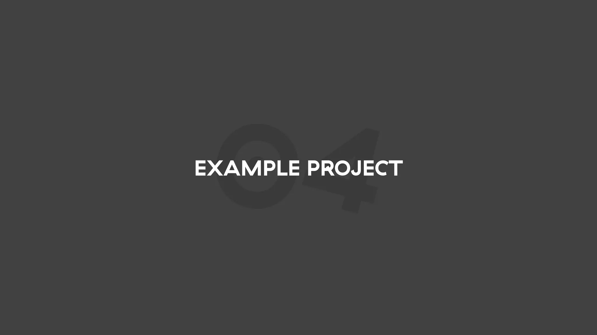 04EXAMPLE PROJECT
 