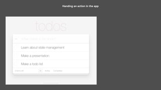 Handing an action in the app
 