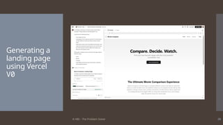 © ABL - The Problem Solver 28
Generating a
landing page
using Vercel
V0
 