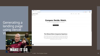 © ABL - The Problem Solver 32
Generating a
landing page
using Vercel
V0
 