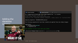 © ABL - The Problem Solver 61
Adding the
database
schema
 