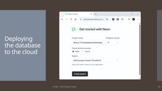 © ABL - The Problem Solver 93
Deploying
the database
to the cloud
 
