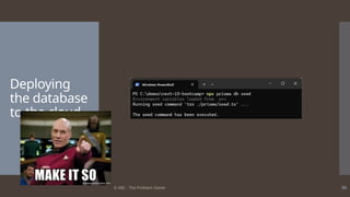 © ABL - The Problem Solver 96
Deploying
the database
to the cloud
 