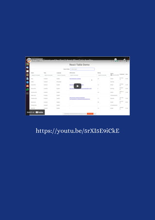 React table tutorial use filter (part 2) | PDF | Programming Languages ...