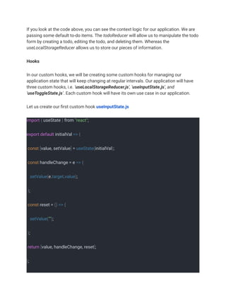 Simple React Todo List | PDF | Web Development | Internet