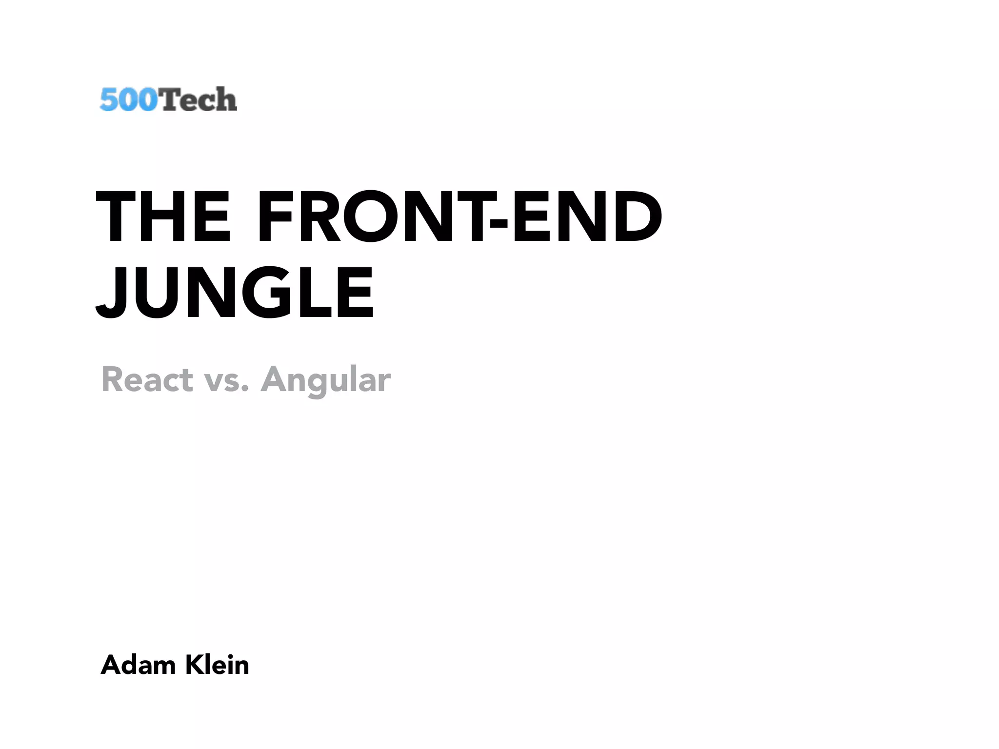 React vs angular | PPT image.