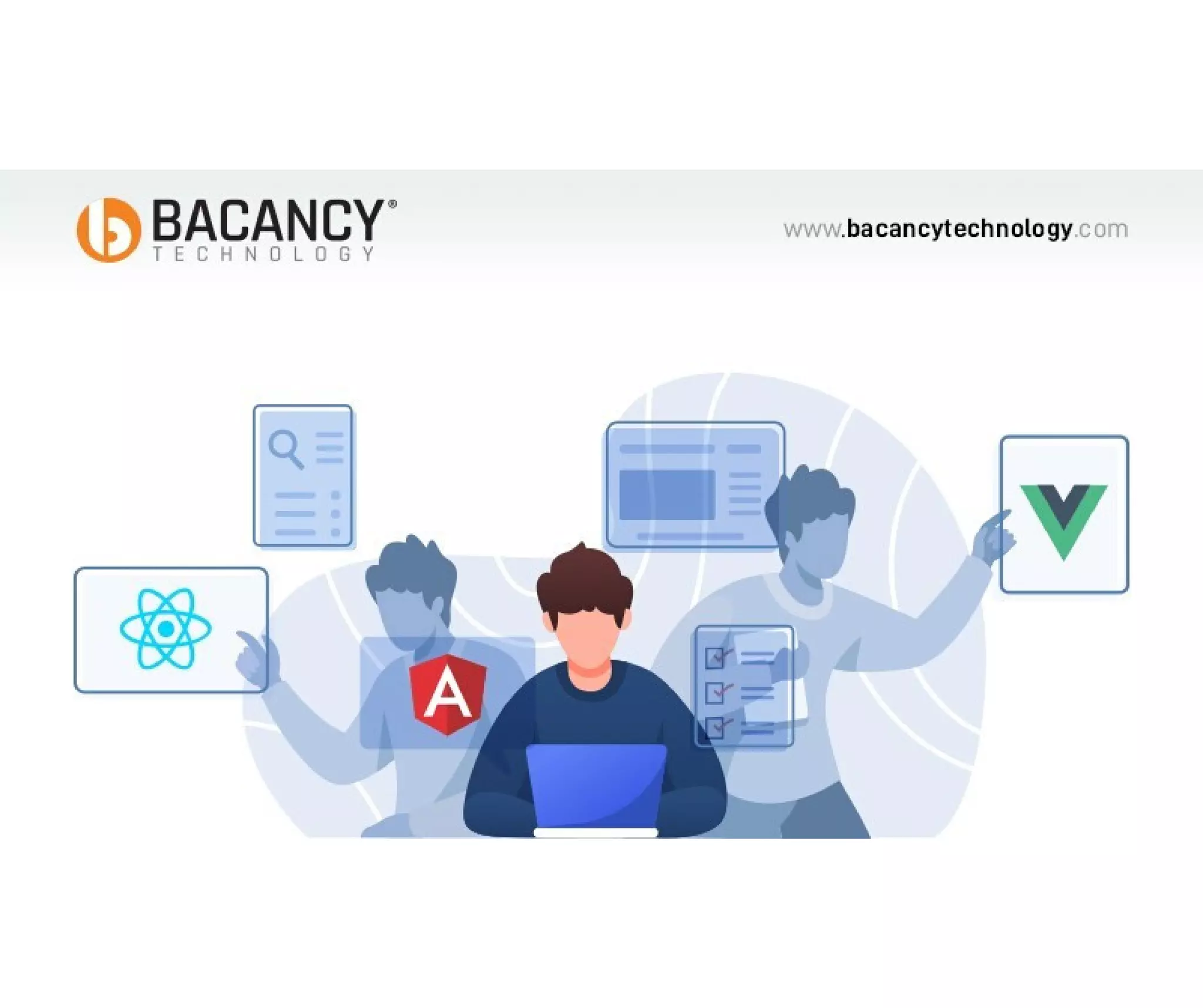 React vs angular vs vue infographic | PPT