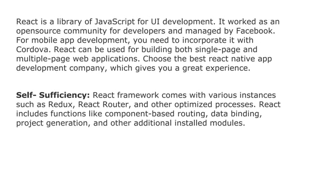 React vs angular what to choose for your app | PPT image.