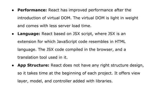 React vs angular what to choose for your app | PPT