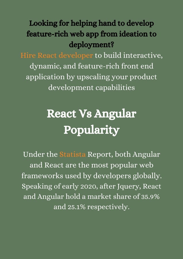 React vs angular which front end framework should you choose and why ...