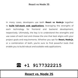 React vs Node js: Which is Better for Web Development? - Semiosis ...